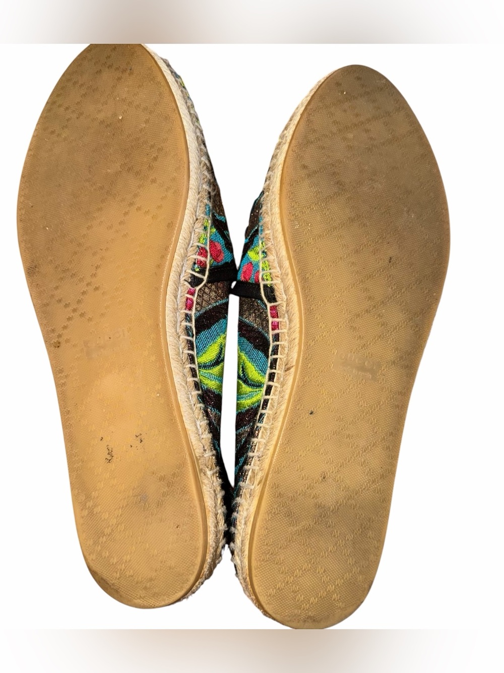 Gucci Shoes Blind For Love Pilar Espadrille Flats Women’s 40 (US 10) - Picture 8 of 8